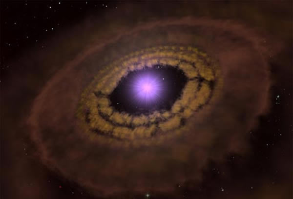 借助新的观测技术,天文学家在距离地球176光年的地方发现了一个婴儿恒星系统。