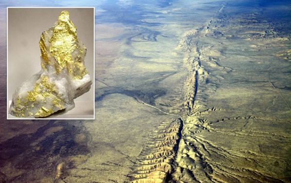 地震让断层带存储黄金