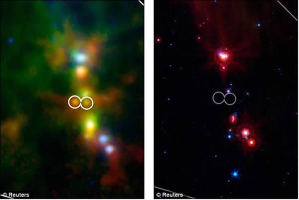 美国宇航局的斯皮策太空望远镜已经在猎户座分子云团里发现7颗新形成的原恒星。而赫歇尔望远镜在相同区域发现15颗这种恒星