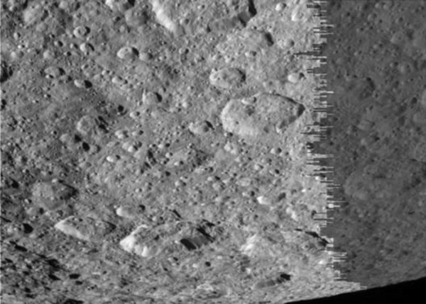 卡西尼探测器仅距离土卫五表面997公里