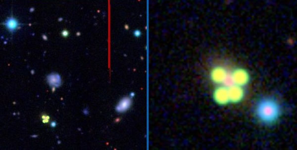 天文爱好者在宇宙深处拍摄到UFO?