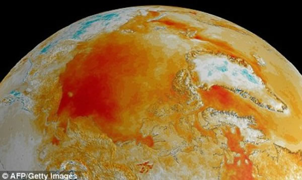 ������ֵ����ǹ۲���ʾ���ڹ�ȥ��һ������֮�ڣ������¶������˴�Լ6���϶�