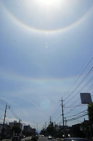 日本惊现双重日晕奇观