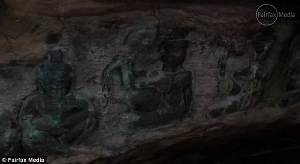 研究小组发现1200年前的寺庙和雕像