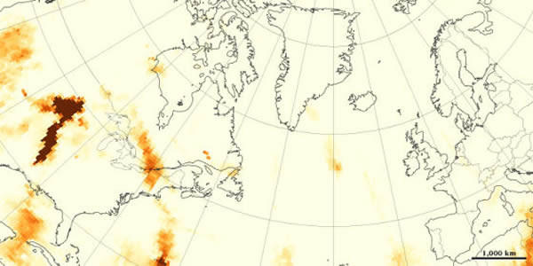 2013年6月22日拍摄的烟雾图