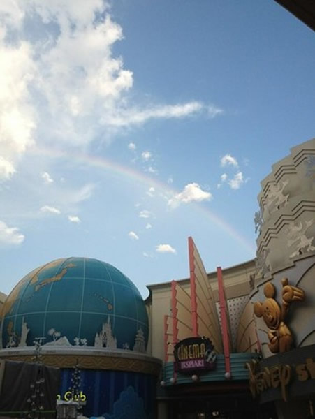 日本天空惊现双彩虹