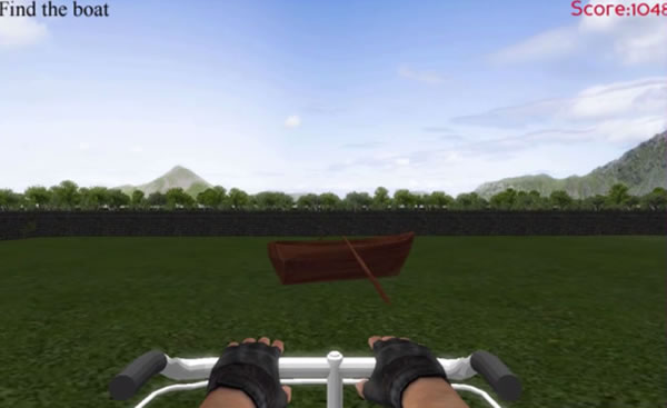 用于确定人类定位细胞的虚拟现实导航游戏的屏幕截图