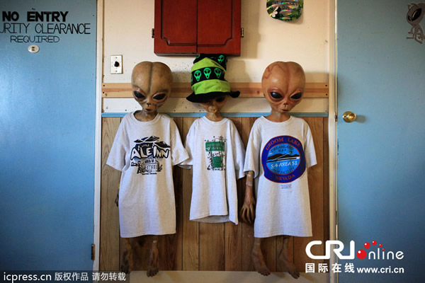 美国内华达州,51区附近的Rachel小镇。