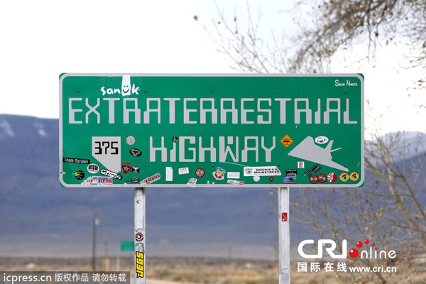 美国内华达州,51区附近的Rachel小镇。