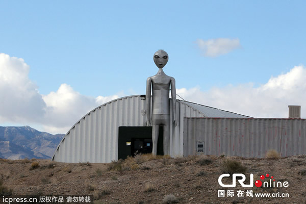 美国内华达州,51区附近的Rachel小镇。