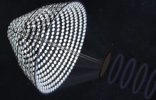 这个系统是由数千个纤薄的弯曲镜面结构组成,能够在太空中自由移动,从而确保尽可能多地采集太阳能量