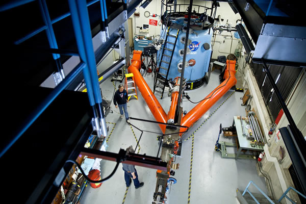 艾姆斯垂直射击靶场的俯视图