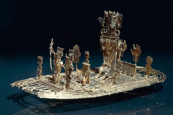 传说从黄金国找到的黄金工艺品