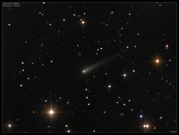 艾桑彗星(C/2012 S1(ISON))10月1日近距离掠过火星