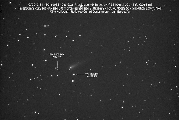 艾桑彗星(C/2012 S1(ISON))10月1日近距离掠过火星