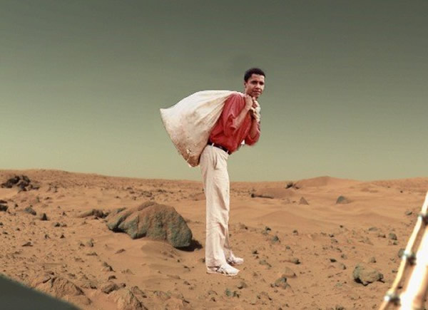 奥巴马年轻时上过火星?