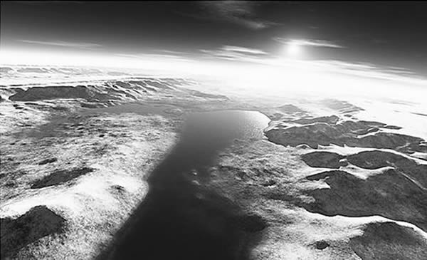 尽管行星科学家在争论,火星早期到底是湿润的还是冰冷干燥的,但他们一致同意至少在几个地质学上的短暂时期,火星是被水覆盖的。