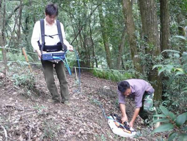 该研究的实验工作照