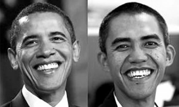 印度尼西亚男子长相酷似美国总统奥巴马