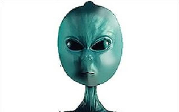 目击者描绘的「柠檬头」外星人样貌。