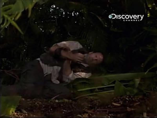 荒野求生节目“怪兽档案”系列中“澳洲魔龙”的主角被不明生物拖入森林?