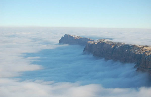 美国科罗拉多大峡谷的壮观云海