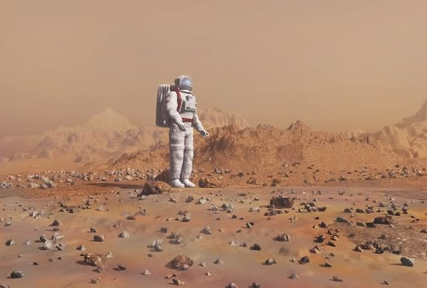 外来病毒对着陆火星的人类宇航员造成威胁