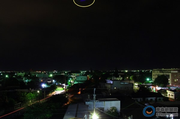 第二张只剩下蓝色微光。(图/云友frank提供)