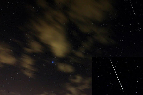 12月13日,拍摄于美国佛罗里达的流星