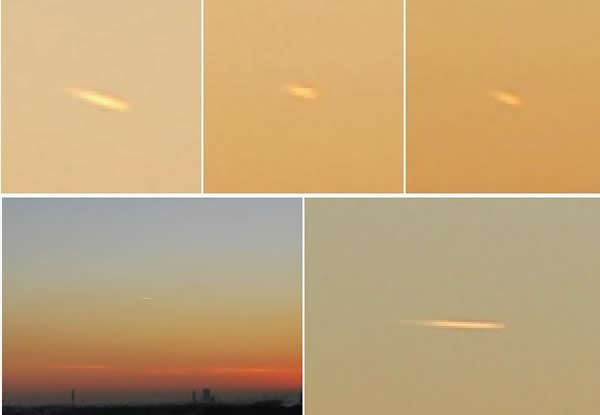 2013年12月25日当地时间下午4时许,东京上空出现几个白色不明亮点。