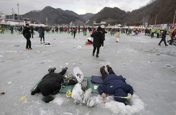 韩国江原道迎来一年一度的华川山鳟鱼节