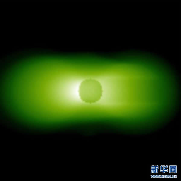 由中科院长春光机所研制的极紫外相机加电开机对地球进行试成像,获取了63幅地球等离子体层图像数据。经过对数据进行消除噪声的处理,得到了对地球等离子体层的试观测结果