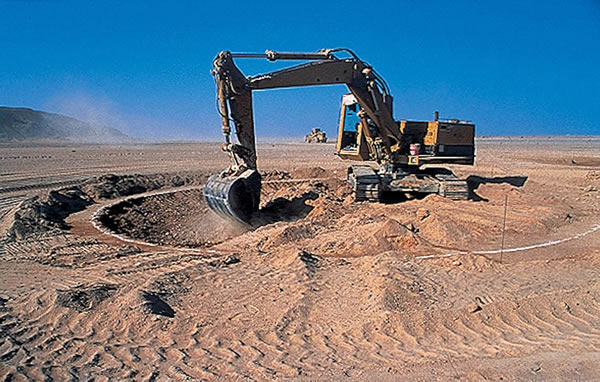 埃及沙漠神秘环境艺术品