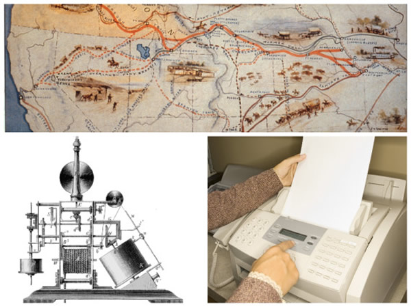 传真机出现,跟「俄勒冈小径大迁移」发生在同一年