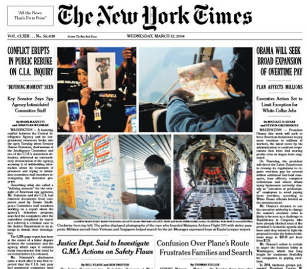 消失的马航MH370航班可能曾剧烈的改变航道