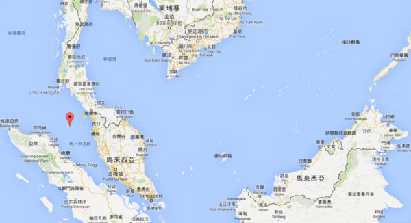 马航MH370传出最后可能消失在马六甲海峡霹雳岛附近