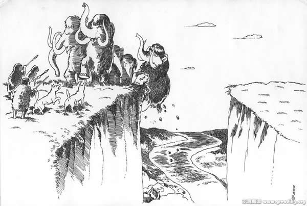 猛犸象是被狗逼死的?