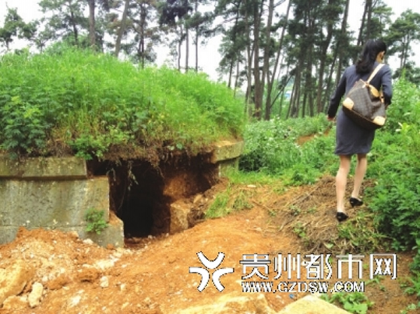 家族墓群4古墓相继遭人破坏 古墓主人头颅被挖出放在墓碑顶部