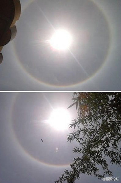 江苏省邳州市上空发生奇异天象