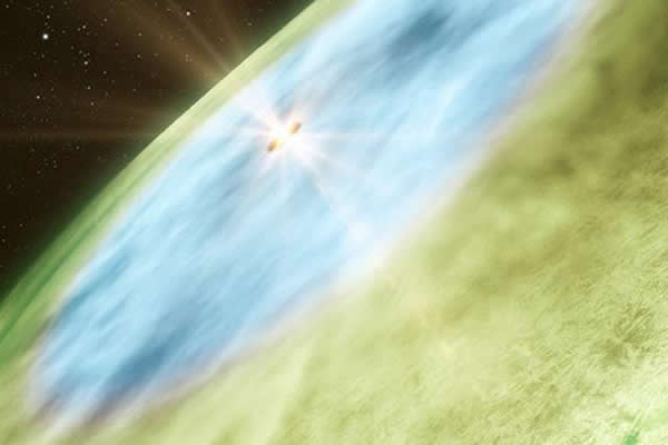 科学家通过阿塔卡马大型射电望远镜发现TW Hydrae类太阳恒星系统中出现雪线,暗示这里可能存在生命分子的演化过程