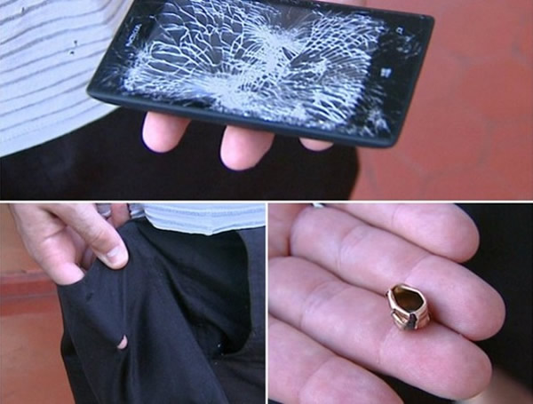 诺基亚手机挡下抢匪子弹救一位巴西军人的命