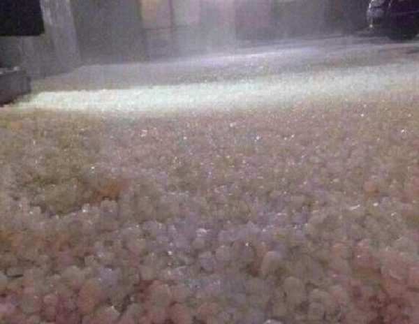 冰雹袭击贵州省贵阳市