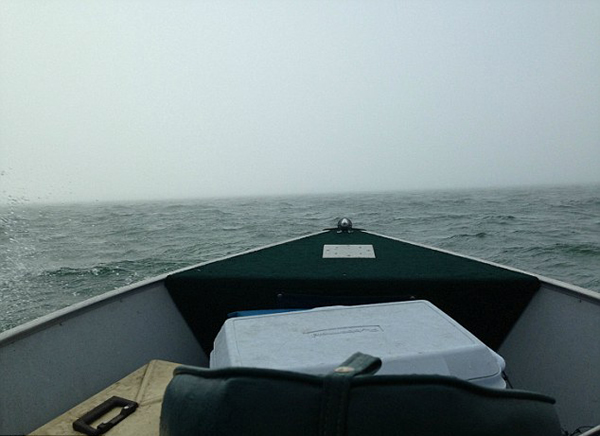 美国密歇根湖惊现壮观平流雾