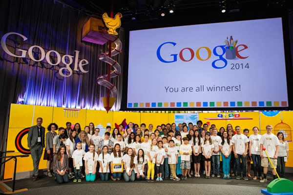 美国11岁华裔少女赢得Google举办的第七届“谷歌涂鸦大赛”冠军