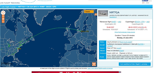 N977GA的追踪纪录