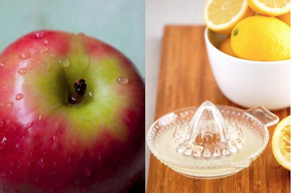 苹果及柠檬汁内的化合物多酚,能有效除吃蒜头造成的口气。