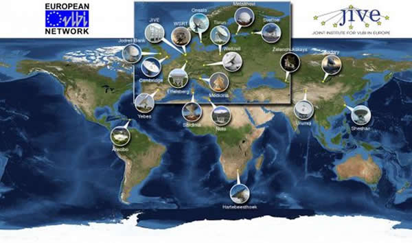 甚长基干涉测量技术使用了部署在四大洲的射电望远镜,组网形成观测阵列,其信号发现能力是哈勃太空望远镜的50倍