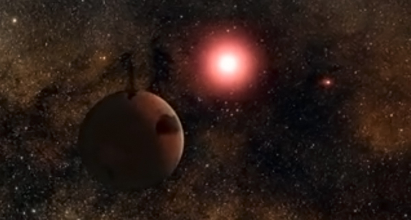 一颗新发现的系外行星忽略主恒星的伴星