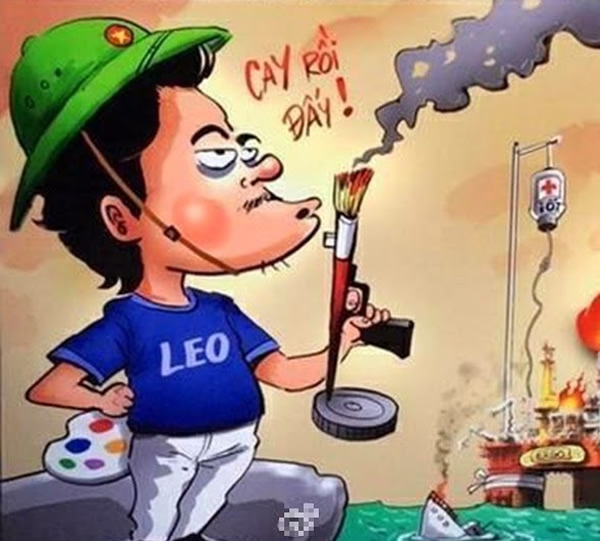 越南民众希望利用画笔、舆论战胜大陆。