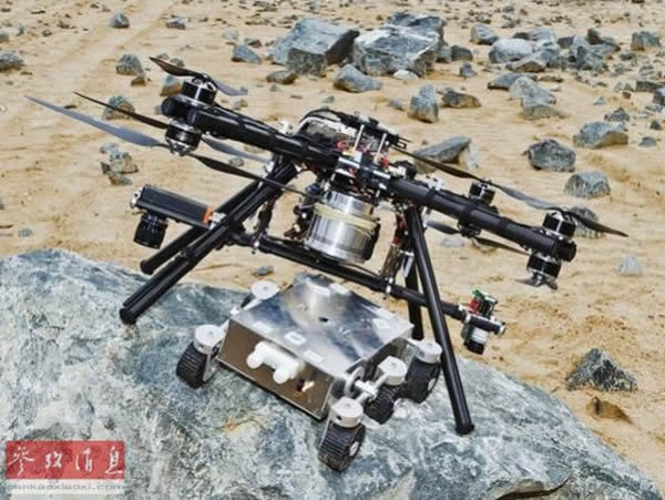 “Dropter”无人机可以将搭载的探测器放置于安全的着陆位置。